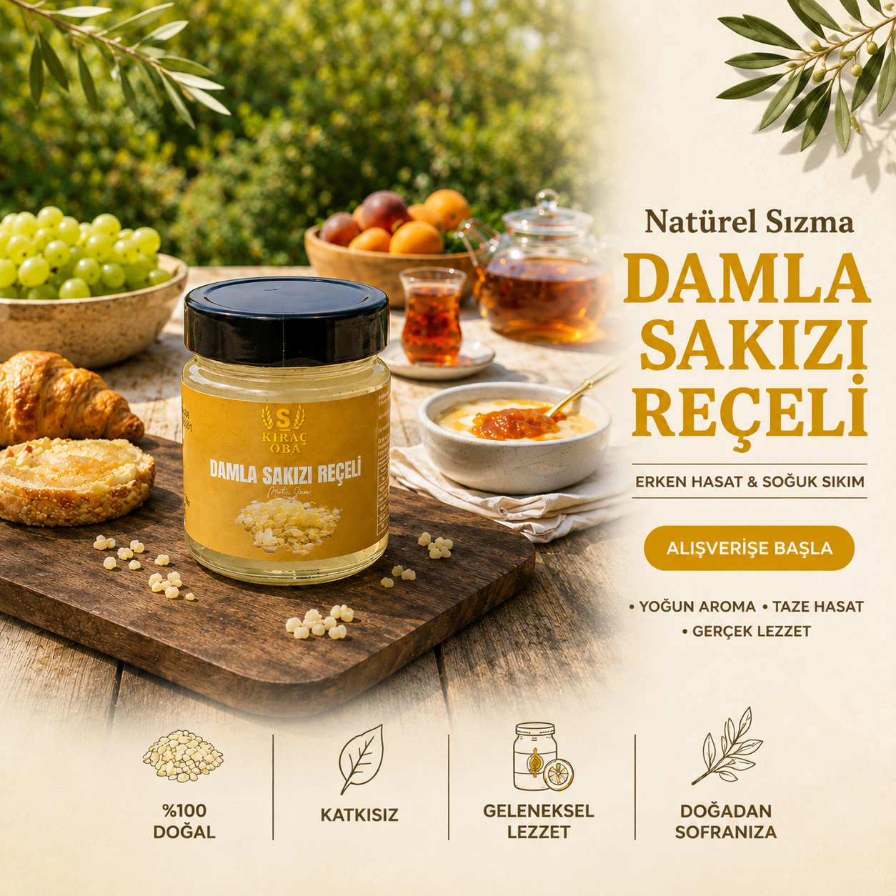 Kıraç Oba yöresel doğal ürünler slider